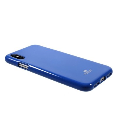Apple iPhone X (iPhone Xs) Mercury tamsiai mėlynas kieto silikono TPU dėklas - nugarėlė / Priedai.lt