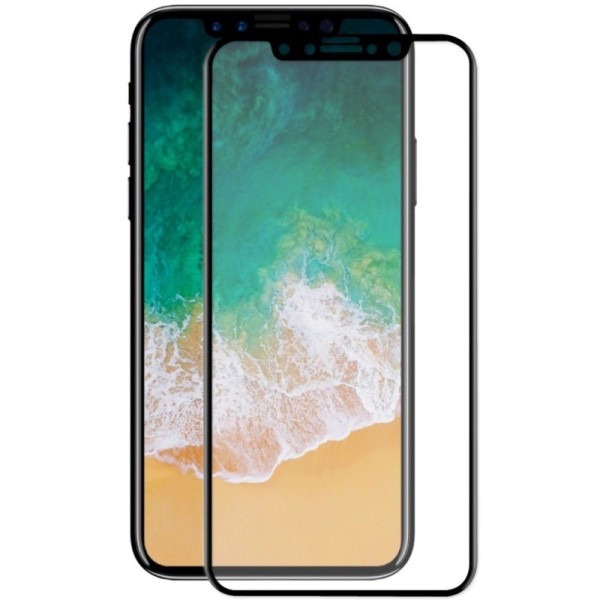 „Hat-Prince“ Tempered Glass apsauginis ekrano stiklas 0.26 mm - juodas (iPhone X / Xs / 11 Pro)