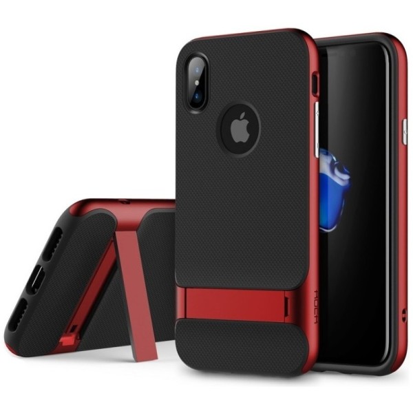 „Rock“ Royce Kickstand dėklas - raudonas (iPhone X / Xs)
