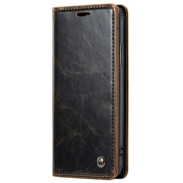 „CaseMe“ solidus atverčiamas dėklas - rudas (iPhone X / Xs)
