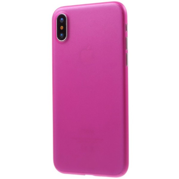 Ploniausias plastikinis dėklas - tamsiai rožinis (iPhone X / Xs)