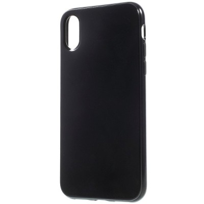 Apple iPhone X (iPhone Xs) kieto silikono TPU juodas dėklas - nugarėlė / Priedai.lt