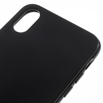 Apple iPhone X (iPhone Xs) kieto silikono TPU juodas dėklas - nugarėlė / Priedai.lt