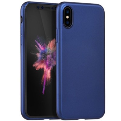 HOCO Pure Apple iPhone X (iPhone Xs) mėlynas plastikinis dėklas / Priedai.lt