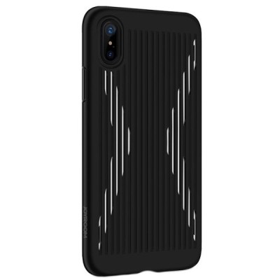 JOYROOM Storm Apple iPhone X (iPhone Xs) juodas kieto silikono dėklas / Priedai.lt