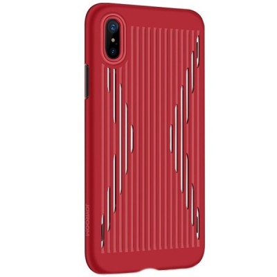 JOYROOM Storm Apple iPhone X (iPhone Xs) raudonas kieto silikono dėklas / Priedai.lt