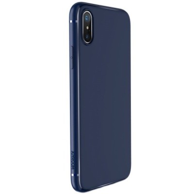 JOYROOM Screen Apple iPhone X (iPhone Xs) mėlynas kieto silikono dėklas / Priedai.lt