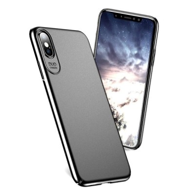 „USAMS“ Jay serijos Apple iPhone X (iPhone Xs) sidabrinis plastikinis dėklas - nugarėlė / Priedai.lt