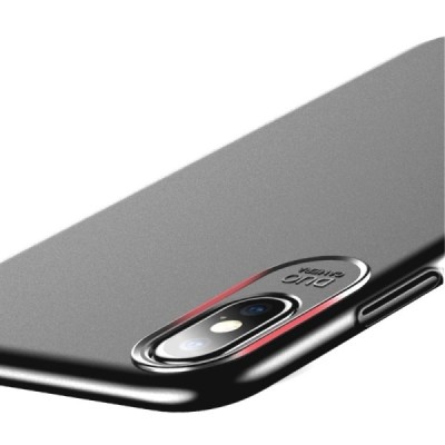 „USAMS“ Jay serijos Apple iPhone X (iPhone Xs) sidabrinis plastikinis dėklas - nugarėlė / Priedai.lt