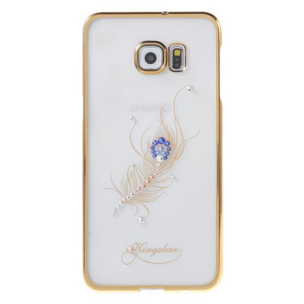 „Kingxbar“ Peacock Swarovski dėklas - auksinis (Galaxy S6 Edge+)