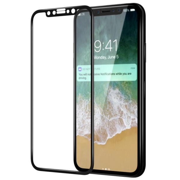„Nillkin“ CP 9H Tempered Glass apsauginis ekrano stiklas 0.33 mm - juodas (iPhone X / Xs / 11 Pro)