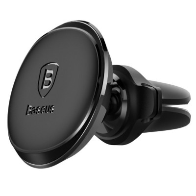 „Baseus“ Magnet Mount (360°) juodas automobilinis telefono laikiklis (į vėdinimo groteles) / Priedai.lt