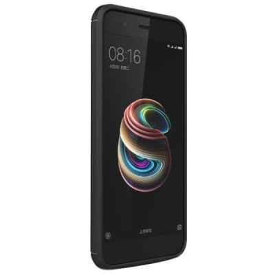 Xiaomi Mi A1 ir Mi 5X „Carbon“ kieto silikono TPU juodas dėklas - nugarėlė / Priedai.lt