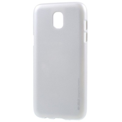 Samsung Galaxy J5 2017 (J530) Mercury sidabrinis kieto silikono TPU dėklas - nugarėlė / Priedai.lt