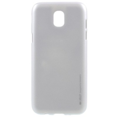 Samsung Galaxy J5 2017 (J530) Mercury sidabrinis kieto silikono TPU dėklas - nugarėlė / Priedai.lt