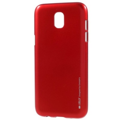 Samsung Galaxy J5 2017 (J530) Mercury raudonas kieto silikono TPU dėklas - nugarėlė / Priedai.lt