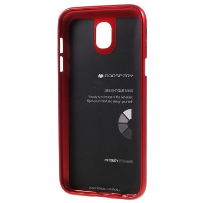Samsung Galaxy J5 2017 (J530) Mercury raudonas kieto silikono TPU dėklas - nugarėlė / Priedai.lt
