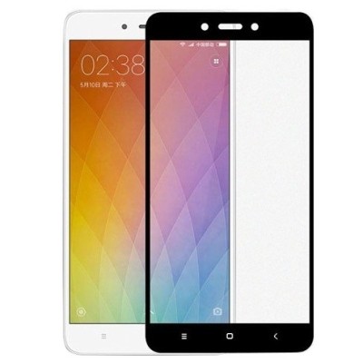 Xiaomi Redmi Note 4X „Hat-Prince“ 9H Tempered Glass sustiprintos apsaugos juodas pilnai dengiantis apsauginis ekrano stiklas 0,2