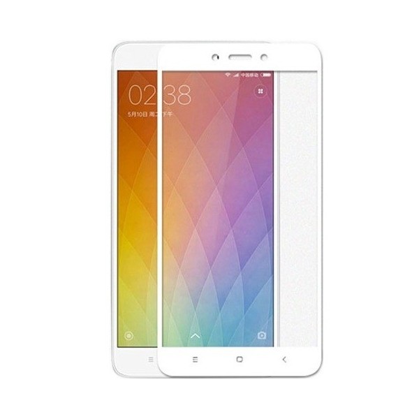 „Hat-Prince“ Tempered Glass apsauginis ekrano stiklas 0.26 mm - baltas (Redmi Note 4X)