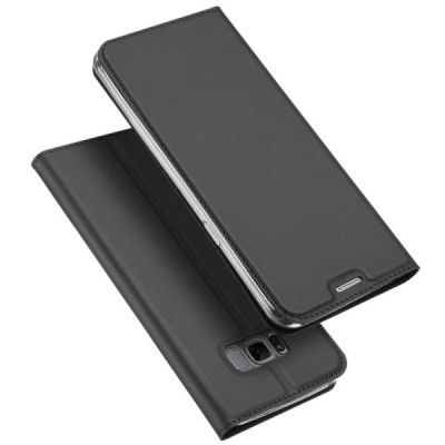 „Dux Ducis“ Skin serijos Samsung Galaxy S8 (G950) juodas odinis atverčiamas dėklas / Priedai.lt
