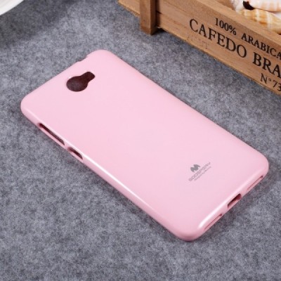 Huawei Y5 II (Huawei Y5 2) šviesiai rožinis Mercury kieto silikono (TPU) dėklas - nugarėlė / Priedai.lt