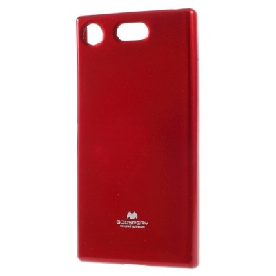 Sony Xperia XZ1 Compact Mercury raudonas kieto silikono TPU dėklas - nugarėlė / Priedai.lt