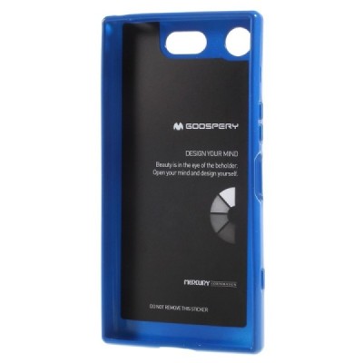Sony Xperia XZ1 Compact Mercury mėlynas kieto silikono TPU dėklas - nugarėlė / Priedai.lt