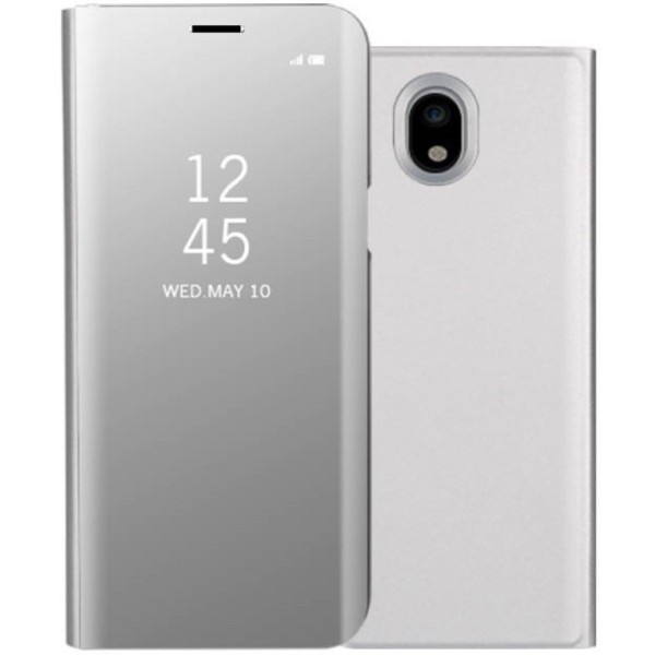 Plastikinis atverčiamas dėklas - sidabrinis (Galaxy J5 2017)