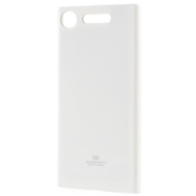 Sony Xperia XZ1 Mercury baltas kieto silikono TPU dėklas - nugarėlė / Priedai.lt
