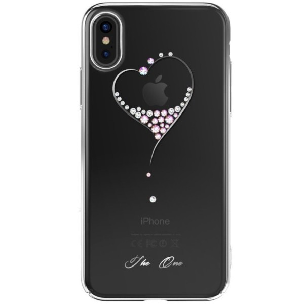 „Kingxbar“ Love Swarovski dėklas - sidabrinis (iPhone X / Xs)