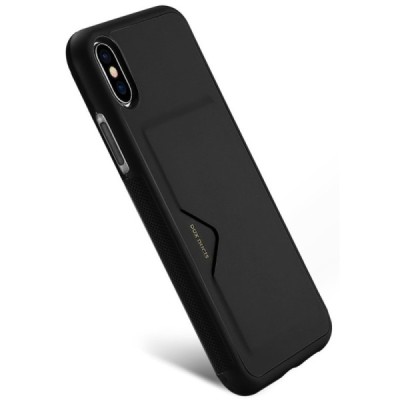 „Dux Ducis“ Pocard Apple iPhone X (iPhone Xs) juodas kieto silikono dėklas / Priedai.lt