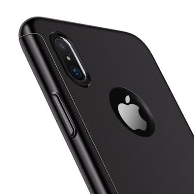 Juodas „JOYROOM“ Beetles plastikinis Apple iPhone X (iPhone Xs) dėklas (dėkliukas, nugarėlė) / Priedai.lt