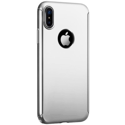 Sidabrinis „JOYROOM“ Beetles plastikinis Apple iPhone X (iPhone Xs) dėklas (dėkliukas, nugarėlė) / Priedai.lt