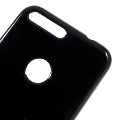 Google Pixel XL Mercury juodas kieto silikono TPU dėklas - nugarėlė / Priedai.lt