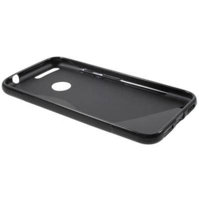 Google Pixel XL kieto silikono TPU juodas dėklas - nugarėlė / Priedai.lt