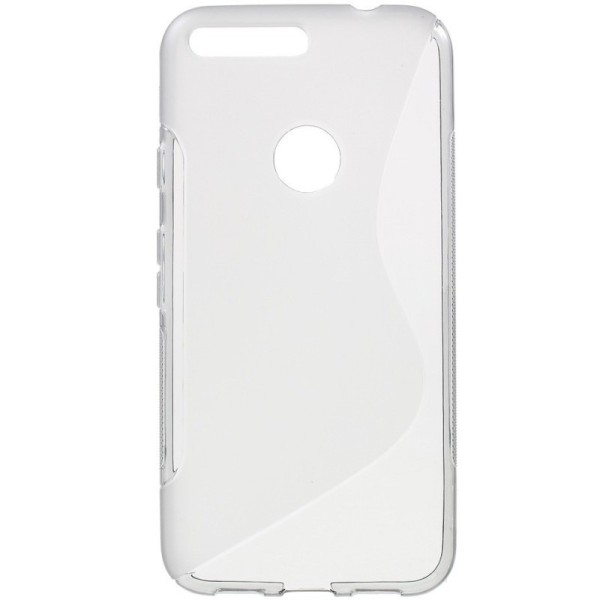 Kieto silikono skaidrus (TPU) dėklas - pilkas (Pixel XL)