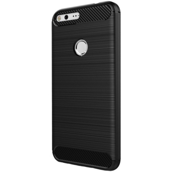 „Carbon“ kieto silikono (TPU) dėklas - juodas (Pixel XL)