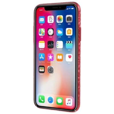 Apple iPhone X (iPhone Xs) Disco plastikinis raudonas dėklas - nugarėlė / Priedai.lt