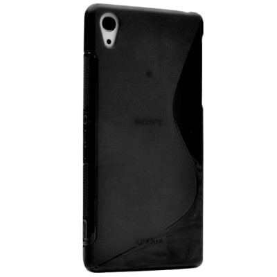 Sony Xperia Z1 (Honami, C6903, C6902) „S-Line“ kieto silikono TPU juodas dėklas - nugarėlė / Priedai.lt