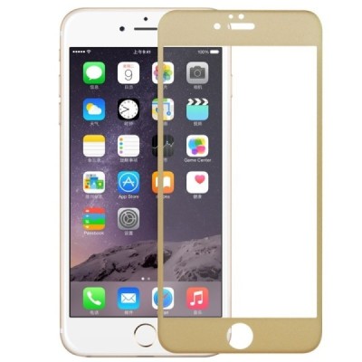 Apple iPhone 6 ir Apple iPhone 6S „3D Rewan“ 9H Tempered Glass sustiprintos apsaugos auksinis pilnai dengiantis apsauginis ekran