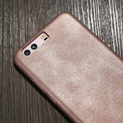 „X-Level“ Vintage Classic serijos Huawei P10 smėlio spalvos odinis dėklas - nugarėlė / Priedai.lt