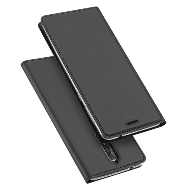 „Dux Ducis“ Skin atverčiamas dėklas - juodas (Nokia 8)