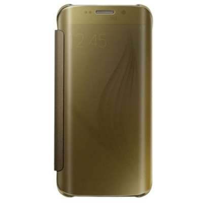 Samsung Galaxy S6 (G920) plastikinis atverčiamas auksinis dėklas / Priedai.lt