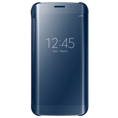 Samsung Galaxy S6 Edge+ (G928) plastikinis atverčiamas mėlynas dėklas / Priedai.lt