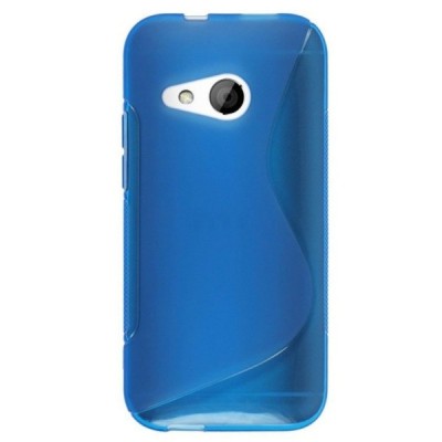 HTC One mini 2 (M8 mini) „S-Line“ kieto silikono TPU mėlynas dėklas - nugarėlė / Priedai.lt