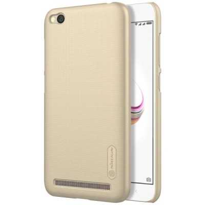 Xiaomi Redmi 5A Nillkin Frosted Shield auksinis plastikinis dėklas / Priedai.lt