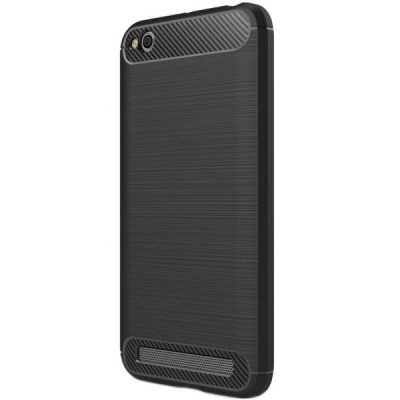 Xiaomi Redmi 5A „Carbon“ kieto silikono TPU juodas dėklas - nugarėlė / Priedai.lt