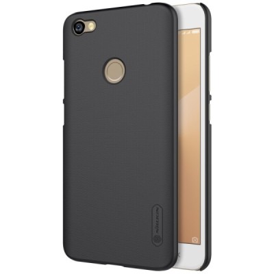 Xiaomi Redmi Note 5A (Y1) Nillkin Frosted Shield juodas plastikinis dėklas + apsauginė ekrano plėvelė / Priedai.lt