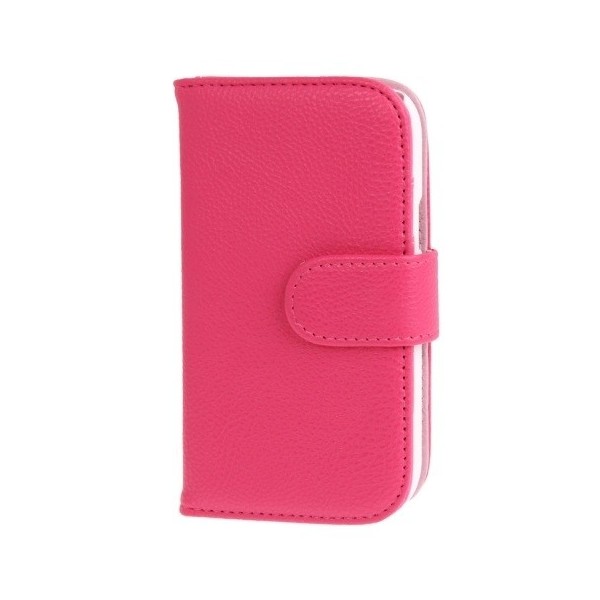 Atverčiamas dėklas, piniginė - tamsiai rožinis (Galaxy Trend Lite)