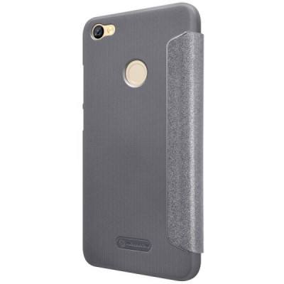 Xiaomi Redmi Note 5A (Y1) pilkas odinis atverčiamas Nillkin Sparkle dėklas / Priedai.lt